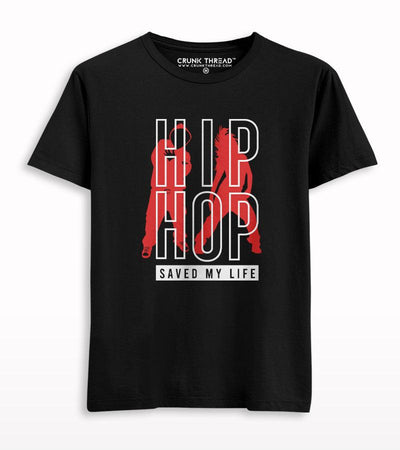 Hip Hop Saved My Life Graphic Printed T-shirt - Crunk Thread