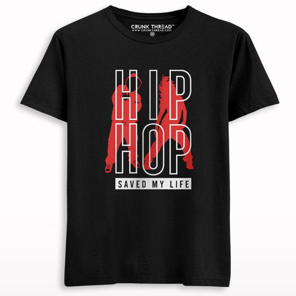 Hip Hop Saved My Life Graphic Printed T-shirt - Crunk Thread