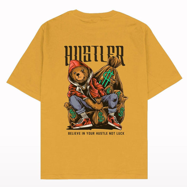 Hustler Mustard Oversized T-shirt - Crunk Thread