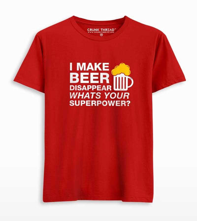 I Make Beer Disappear Men's T-shirt - Crunk Thread