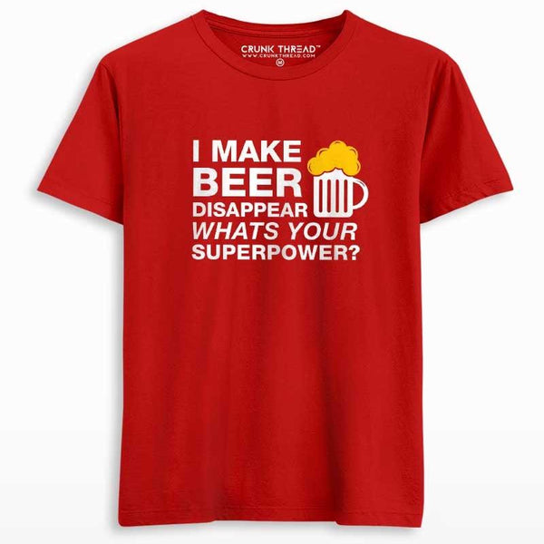 I Make Beer Disappear Men's T-shirt - Crunk Thread