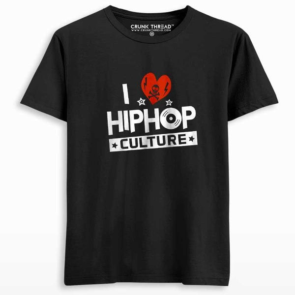 I Love HipHop Culture Men's Printed T-shirt - Crunk Thread