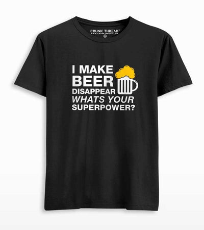 I Make Beer Disappear Men's T-shirt - Crunk Thread