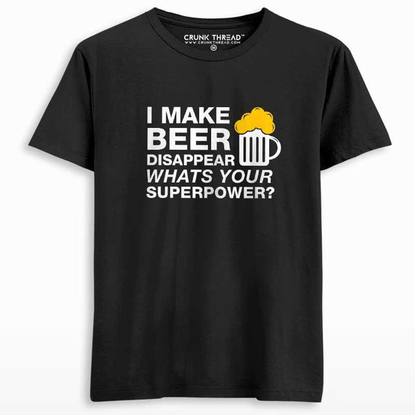 I Make Beer Disappear Men's T-shirt - Crunk Thread