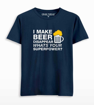 I Make Beer Disappear Men's T-shirt - Crunk Thread