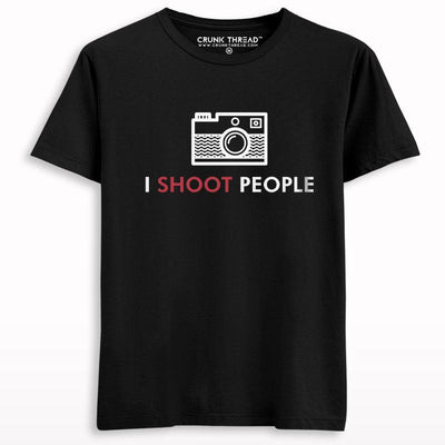 I Shoot People Camera Photographer T-shirt - Crunk Thread