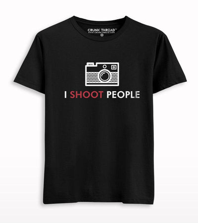 I Shoot People Camera Photographer T-shirt - Crunk Thread