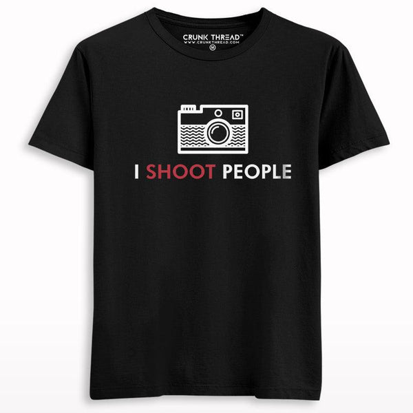 I Shoot People Camera Photographer T-shirt - Crunk Thread
