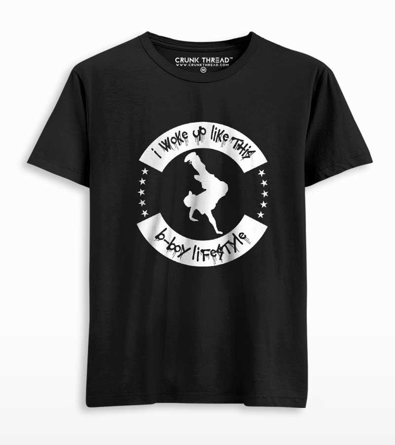 I woke up like this Bboy Lifestyle Men's Printed T-shirt - Crunk Thread