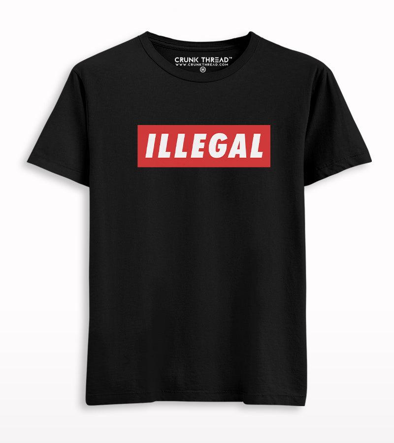 Illegal Printed T-shirt - Crunk Thread