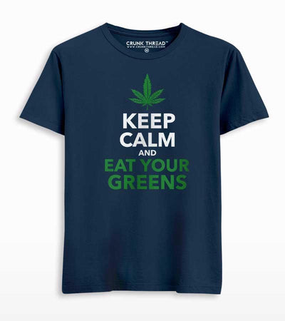 Keep calm & eat your greens T-shirt - Crunk Thread