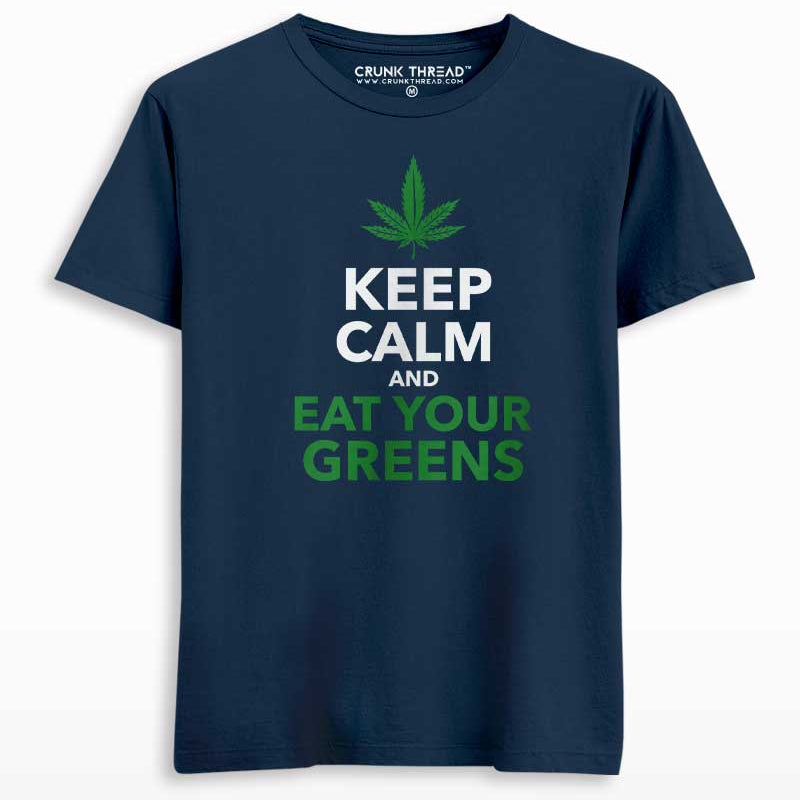 Keep calm & eat your greens T-shirt