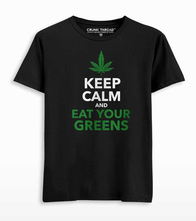 Keep calm & eat your greens T-shirt - Crunk Thread