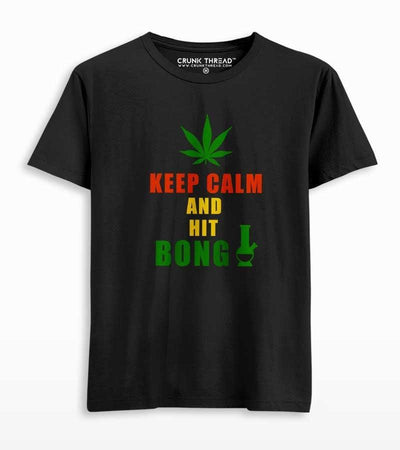 Keep Calm & Hit Bong T-shirt - Crunk Thread