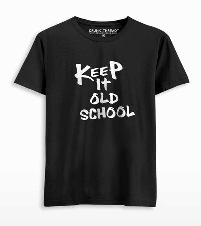 Keep It Old School Men's Printed Tshirt - Crunk Thread