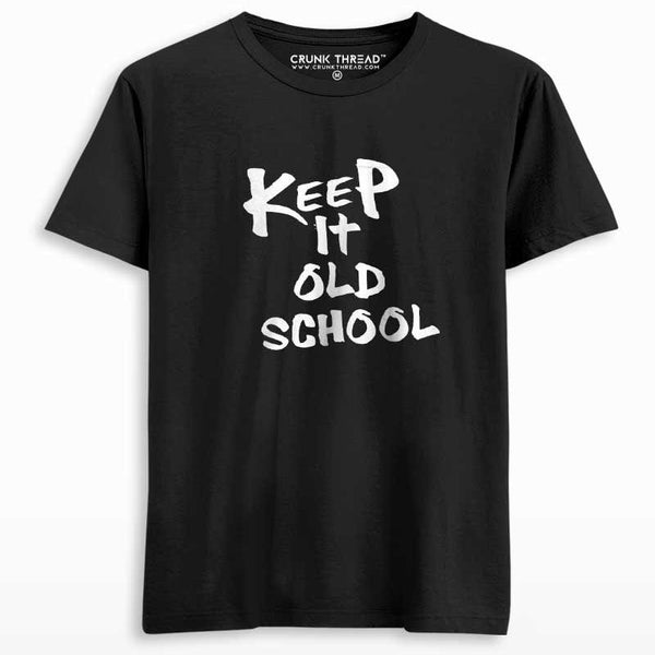 Keep It Old School Men's Printed Tshirt - Crunk Thread