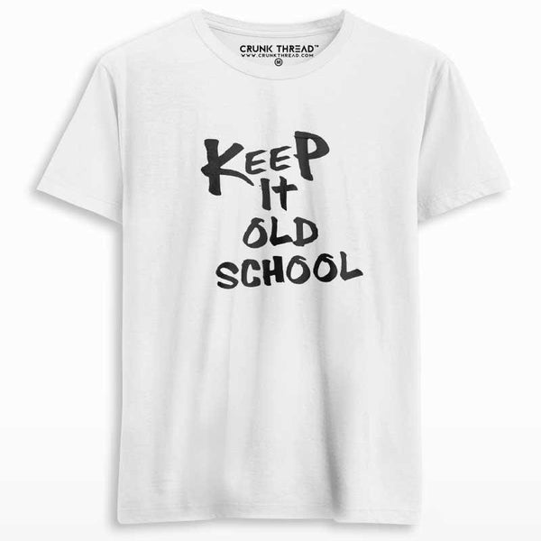 Keep It Old School Men's Printed Tshirt - Crunk Thread