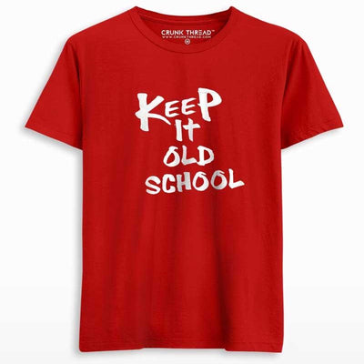 Keep It Old School Men's Printed Tshirt - Crunk Thread