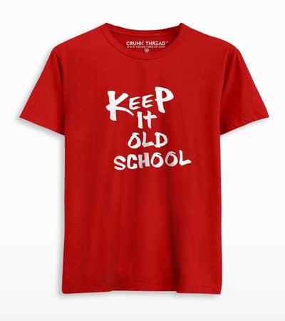 Keep It Old School Men's Printed Tshirt - Crunk Thread