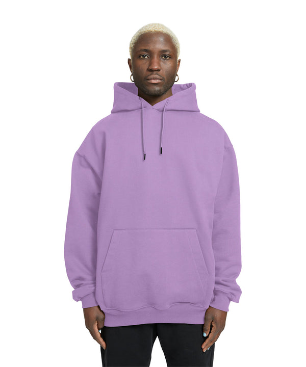 Plain Relaxed Fit Drop Shoulder Lavender Hoodie