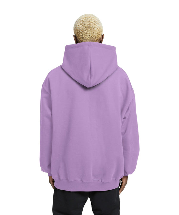 Plain Relaxed Fit Drop Shoulder Lavender Hoodie