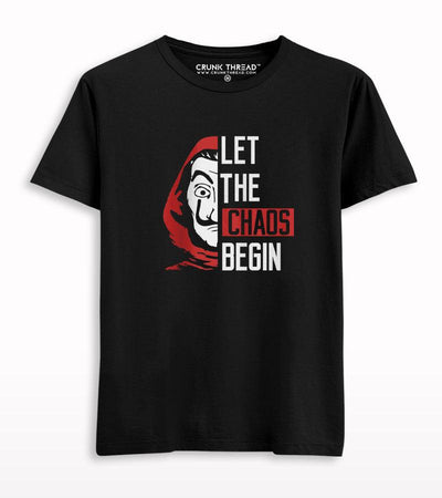 Let The Chaos Begin T-shirt - Crunk Thread