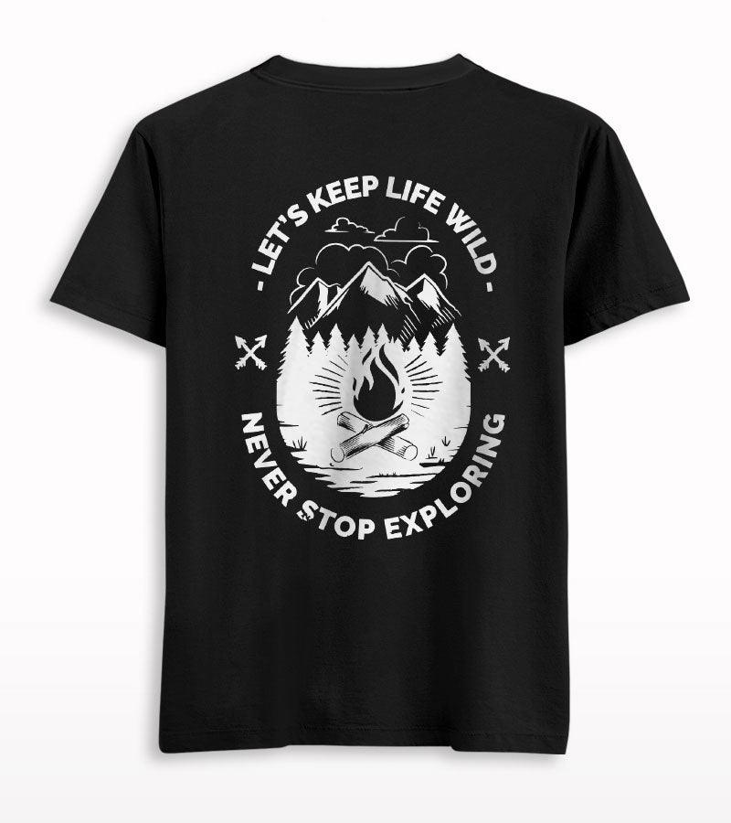 Lets Keep Life Wild Back Print T-shirt - Crunk Thread