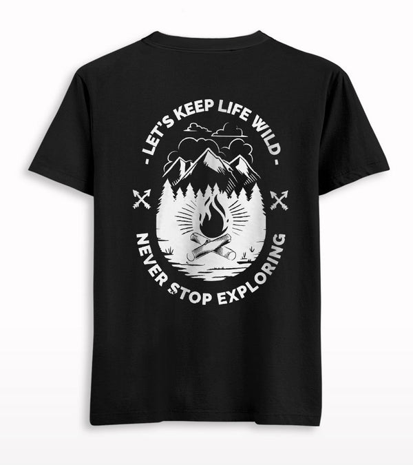 Lets Keep Life Wild Back Print T-shirt