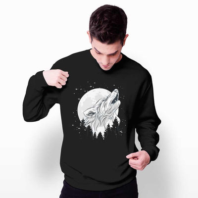 Lone Wolf Printed Sweatshirt - Crunk Thread