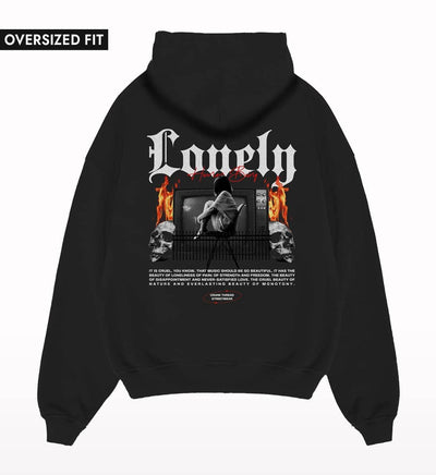 Lonely Human Being Oversized Hoodie - Crunk Thread