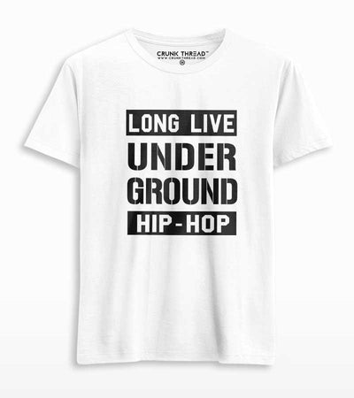 Long Live Underground Hip-Hop Men's Printed T-shirt - Crunk Thread