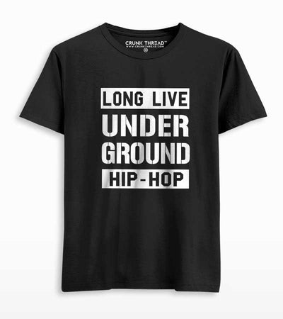 Long Live Underground Hip-Hop Men's Printed T-shirt - Crunk Thread