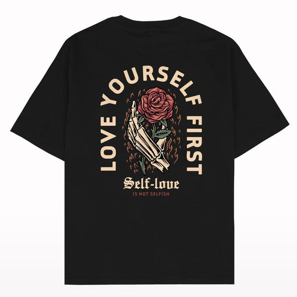 Self Love Oversized Front & Back Print T-shirt - Crunk Thread