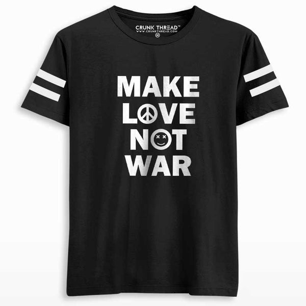 Make Love Not War Men's Printed T-shirt - Crunk Thread