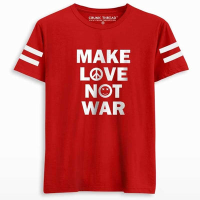 Make Love Not War Men's Printed T-shirt - Crunk Thread