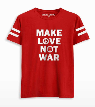 Make Love Not War Men's Printed T-shirt - Crunk Thread