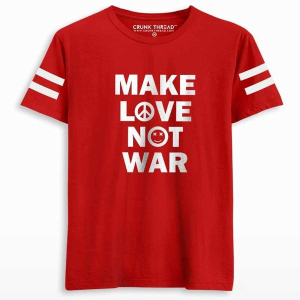 Make Love Not War Men's Printed T-shirt - Crunk Thread