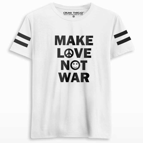 Make Love Not War Men's Printed T-shirt - Crunk Thread