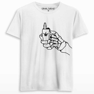 Marijuana Skeleton T-shirt - Crunk Thread