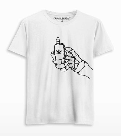 Marijuana Skeleton T-shirt - Crunk Thread