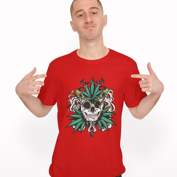 Marijuana Skull Graphic T-shirt - Crunk Thread