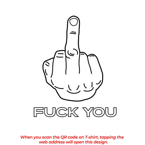 F*ck You QR Code Oversized T-shirt - Crunk Thread