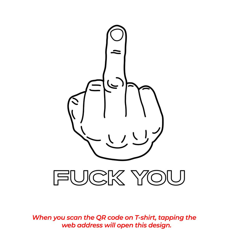 F*ck You QR Code Oversized T-shirt