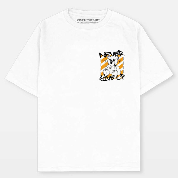 Never Giveup Oversized T-shirt - Crunk Thread