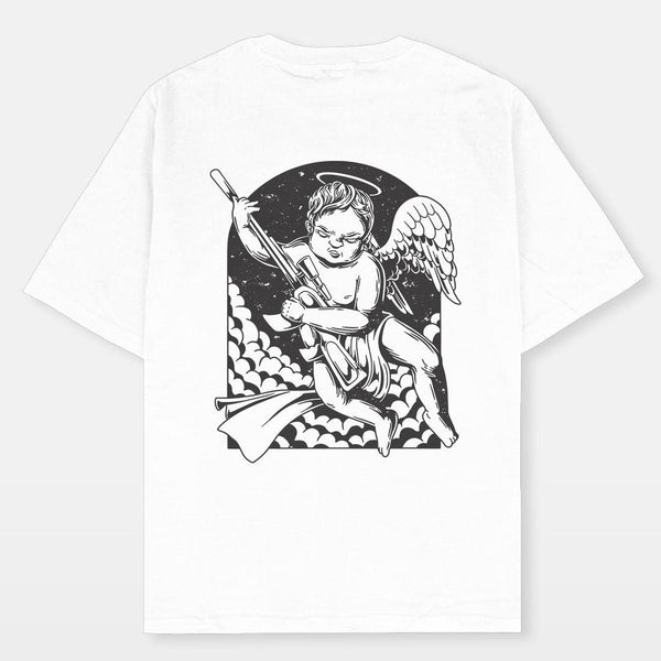 Not So Angelic Oversized Fit T-shirt - Crunk Thread