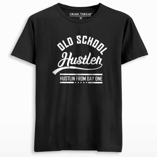 Old School Hustler Men's Printed T-shirt - Crunk Thread