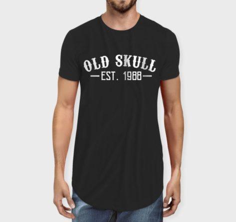 Old Skull Men's Longline T-shirt - Crunk Thread