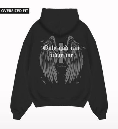 Only God Can Judge Me Oversized Hoodie - Crunk Thread