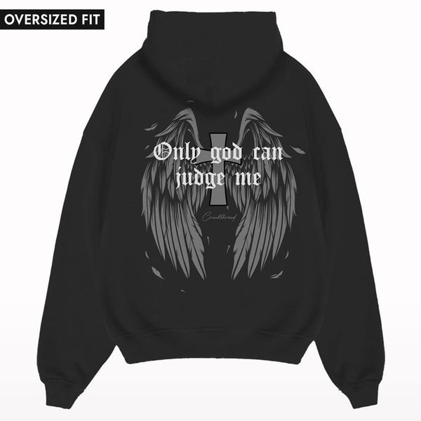 Only God Can Judge Me Oversized Hoodie - Crunk Thread