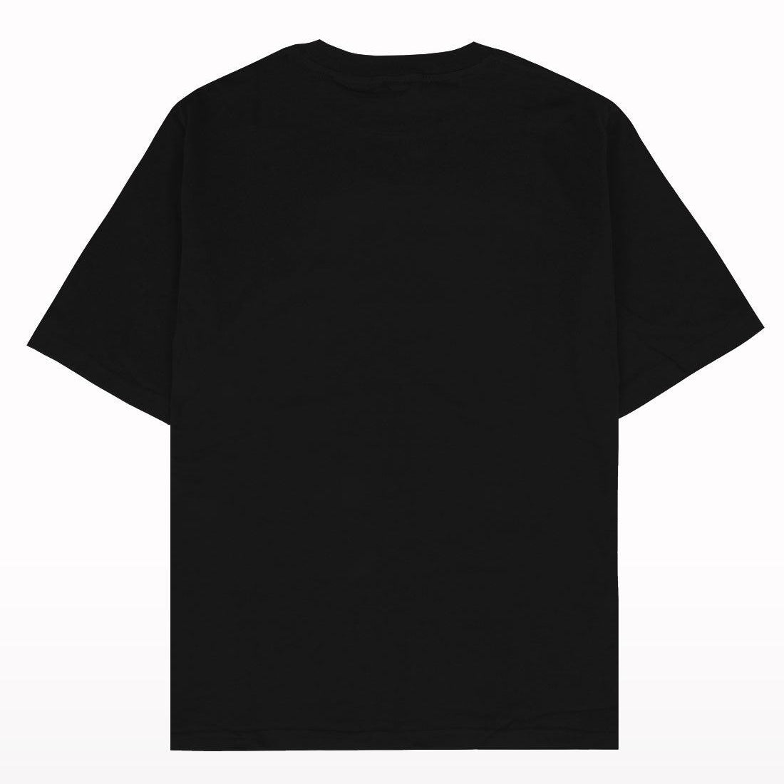 Oversized Drop Shoulder Black Plain T-shirt - Crunk Thread